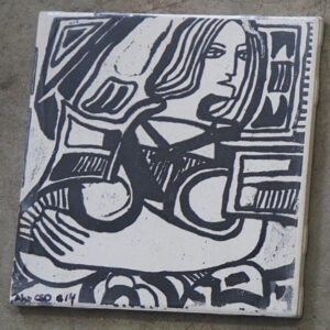 Aho Face Tile #14