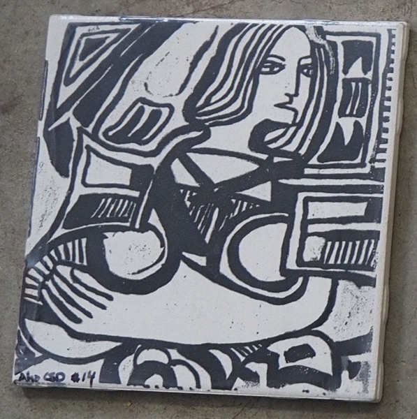 Aho Face Tile #14